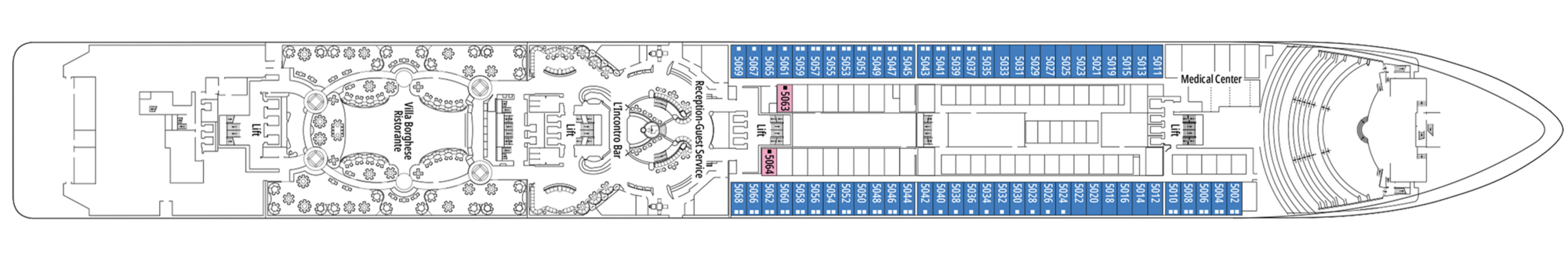 Deck 5 - Pianoforte plan
